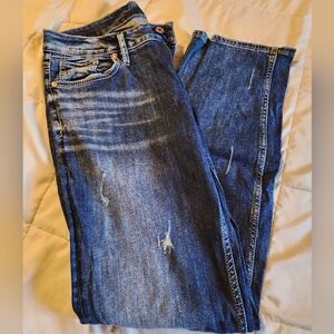 Silver boyfriend jeans